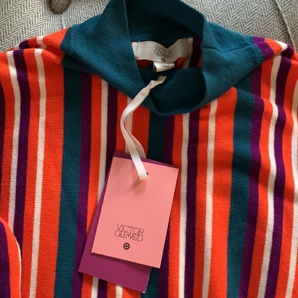 Victor Glemaud x Target Striped Mock Turtleneck Pullover Sweater - Picture 9 of 10